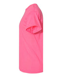 Gildan G5000 Safety Pink vista lateral